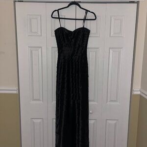 BCBGMaxAzria Strapless Black Gown - Size 4